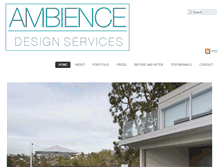 Tablet Screenshot of ambience-design-services.com